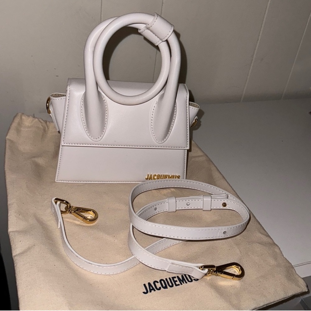 Jacquemus Le Chiquito Noeud in White New